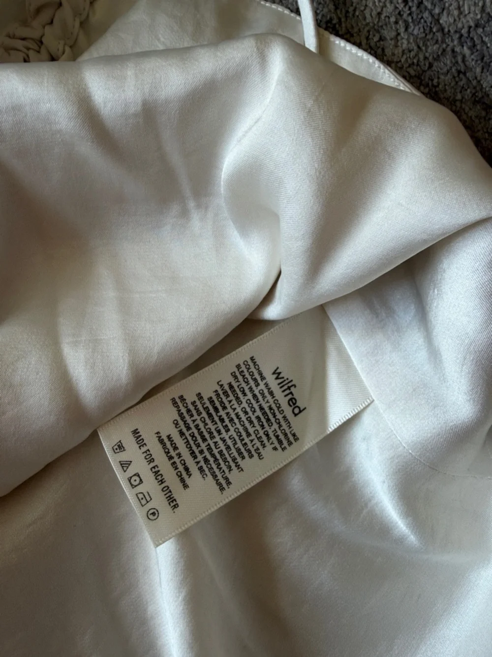 Wilfred Cream Ruched Drawstring Cami - Picture 5 of 7